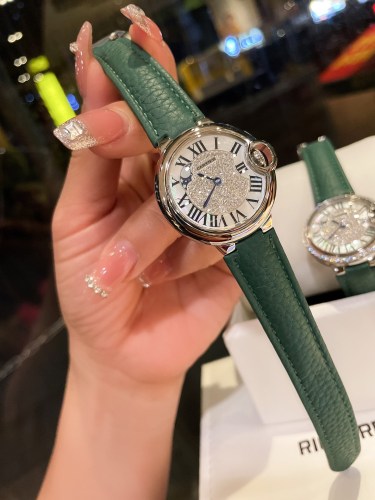 Cartier Womens Watch Luxury Brand Design Fashion Type with Original Box