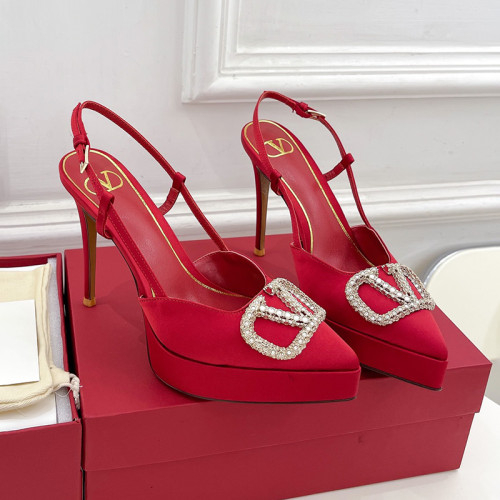 Valentino Garavani Women Fashion Shoes Pumps Luxury Brand Vlogo Signature Calfskin with Original Box 11cm Heel Whatsapp 