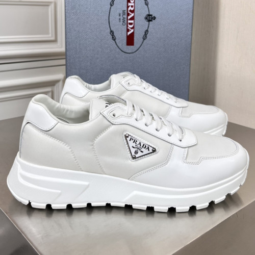 Prada Mens Shoes Casual Luxury Brand Breathable Sneakers with Original Box