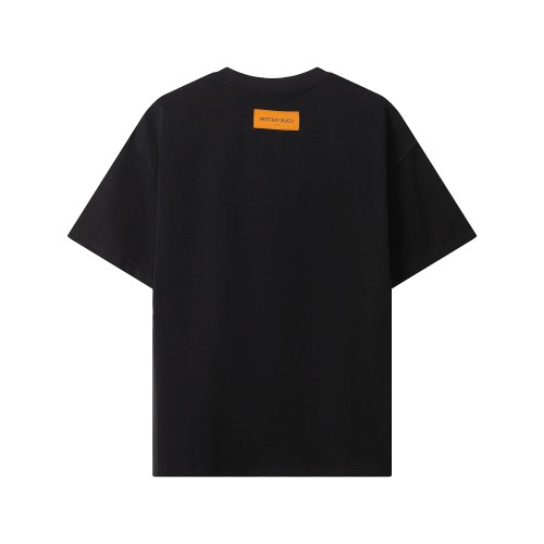 Louis Vuitton Luxury Brand Men Womens Short Sleeve T-Shirt Embossed LV T-Shirt   
