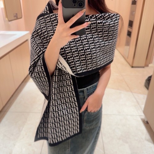 Fendi Scarves Men Womens Fashion Scarf020