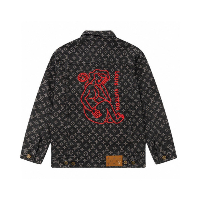 Louis Vuitton Men Womens Jackets Denim Luxury Brand Mens Jackets Top Quality   