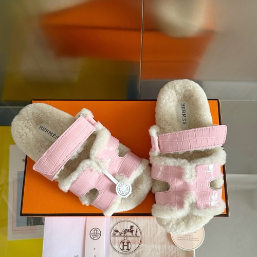 Hermes Womens Mens Unisex Shoes Winter Wool Extra Slippers Sandals Casual Fashion Sandals Luxury Brand with Original Box Whatsapp 