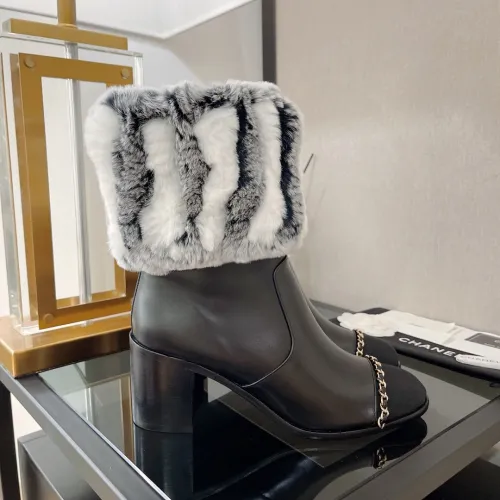 Chanel Womens Shoes Boots Luxury Brand Design with Original Box Women Fashion Ankle Boots Booties 6.5cm Heel