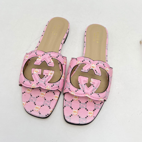 Gucci Womens Shoes Slippers Gucci WOMEN'S INTERLOCKING G CUT-OUT SANDAL Luxury Brand with Original Box 694451 US000 2535  