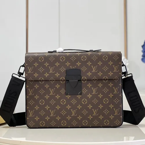 Louis Vuitton Womens Mens Shoulder Bags Handbags Luxury Brand Fashion S LOCK BRIEFCASE M20835