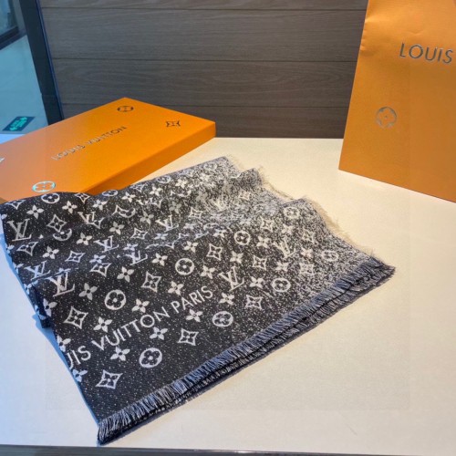 Louis Vuitton Scarves Men Womens Fashion Scarf with Original Box   