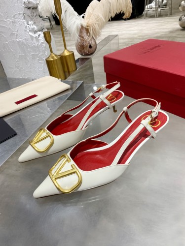 Valentino Garavani Women Fashion Shoes Pumps Luxury Brand Vlogo Signature Calfskin with Original Box 4cm Heel