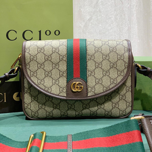 Gucci Womens Mens Bags Crossbody Shoulder Messenger Bags Luxury Brand Ophidia mini GG shoulder bag with Original Box 722117 FAAX3 9789