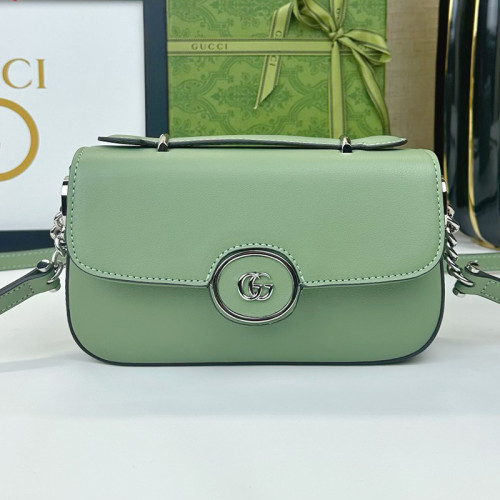 Gucci Womens Bags Shoulder Messenger Bag Luxury Brand Petite GG mini shoulder bag in Leather with Original Box