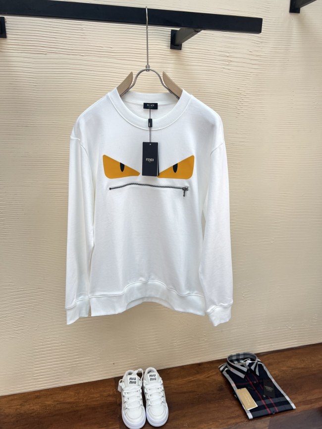 Fendi Womens Mens Sweatshirt Luxury Brand Mens Sweatshirts   
