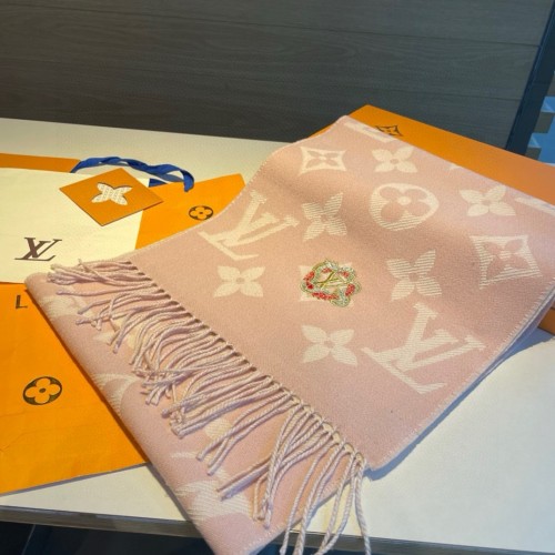 Louis Vuitton Scarves Men Womens Fashion Scarf with Original Box   