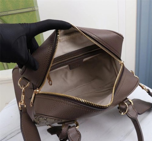 Gucci Womens Bags Shoulder HandBags Luxury Brand Gucci Ophidia medium GG top handle bag with Original Box 724575 9C2SG 8746
