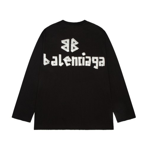 Balenciaga Luxury Brand Women Mens Long Sleeve T-Shirt   