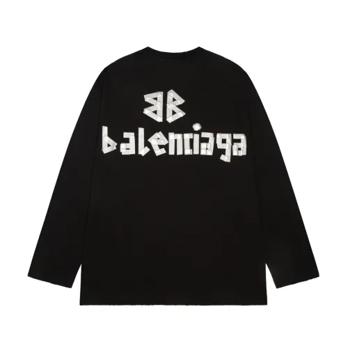 Balenciaga Luxury Brand Women Mens Long Sleeve T-Shirt   