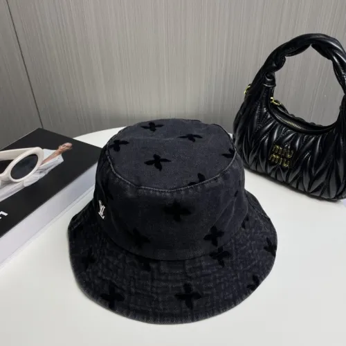 Louis Vuitton Womens Mens Cap Bucket Hat Luxury Brand with Original Box  