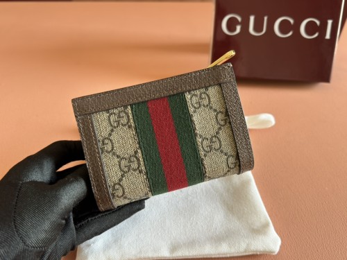 Gucci Womens Mens Unisex Bags Wallets Clutch Luxury Brand GG OPHIDIA BI-FOLD WALLET 813296 96IWG 8745 with Original Box