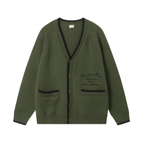 Dior Men Womens Sweater Knitwear Luxury Brand Mens Knit Cardigan Top Quality   