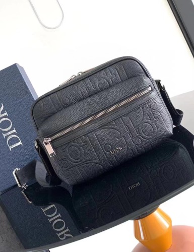 Dior Womens Mens Fashion Bags Luxury Brand Christian Dior Rider 2.0 Zipped Messenger Bag 'Black' with Original Box  