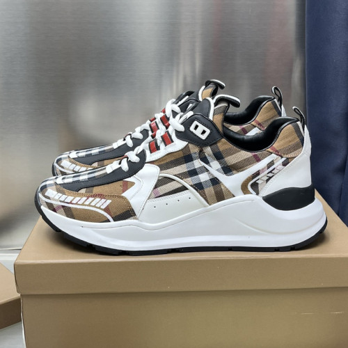 Burberry Men Shoes Fashion Sneakers Luxury Brand Vintage Cotton Sneaker with Original Box