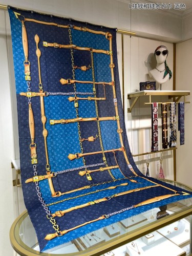 Louis Vuitton Scarves Womens Fashion Scarf with Original Box   