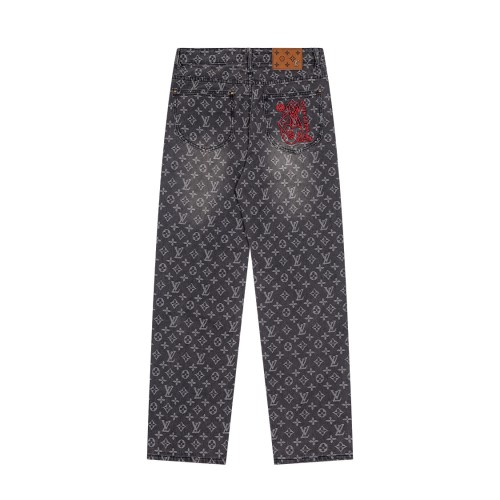 Louis Vuitton Luxury Brand Women Mens Pant Jeans   