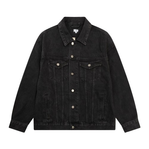 Loewe Men Womens Jackets Denim Luxury Brand Mens Jackets Top Quality   