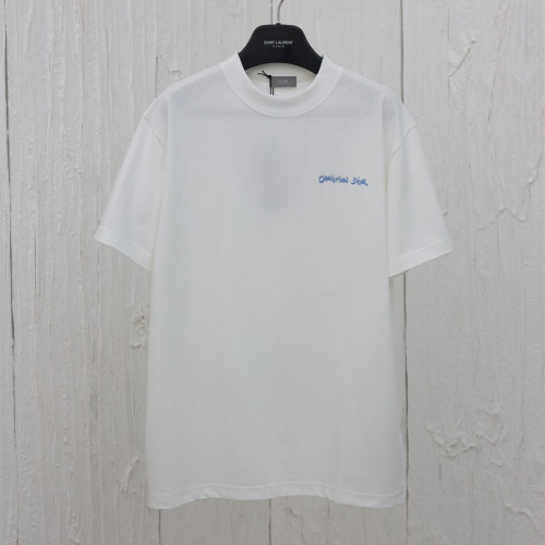 Doir Luxury Brand Women Mens Short Sleeve T-Shirt Christian Dior Tag T-shirt, Relaxed Fit 443J696B0554_C085   