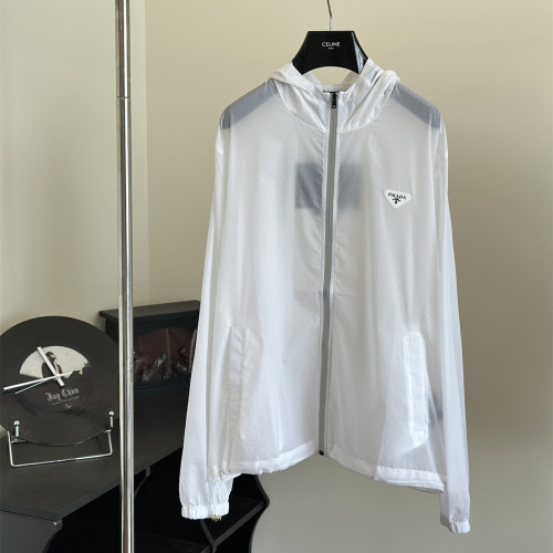 Prada Men Womens Coat Hoodie Jacket Luxury Brand Womens Jackets Top Quality   
