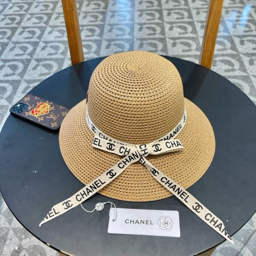 Chanel Womens Hats Luxury Brand Straw Hat Bucket Hat with Original Box  