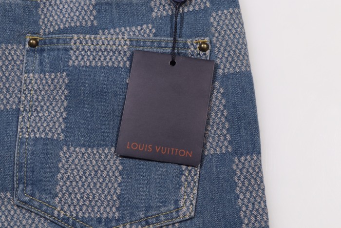 Louis Vuitton Luxury Brand Women Mens Pant Jeans   