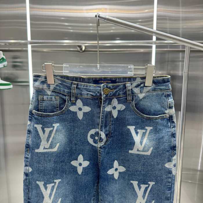 Louis Vuitton Luxury Brand Women Mens Pant Jeans   