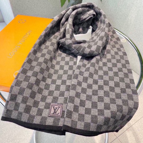 Louis Vuitton Scarves Men Womens Fashion Scarf with Original Box   