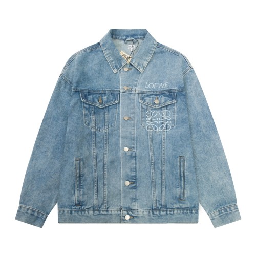 Loewe Men Womens Jackets Denim Luxury Brand Mens Jackets Top Quality   