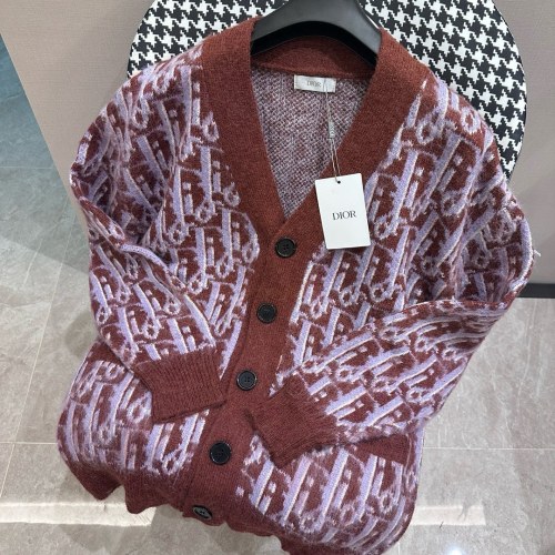 Dior Men Womens Sweater Knitwear Luxury Brand Mens Knit Cardigan Top Quality   