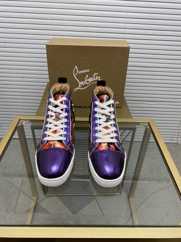 Christian Louboutin Mens Shoes Sneakers Luxury Brand Red Bottom Design Sports Footwears with Original Box