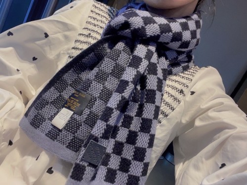 Louis Vuitton Scarves Men Womens Fashion Scarf with Original Box   
