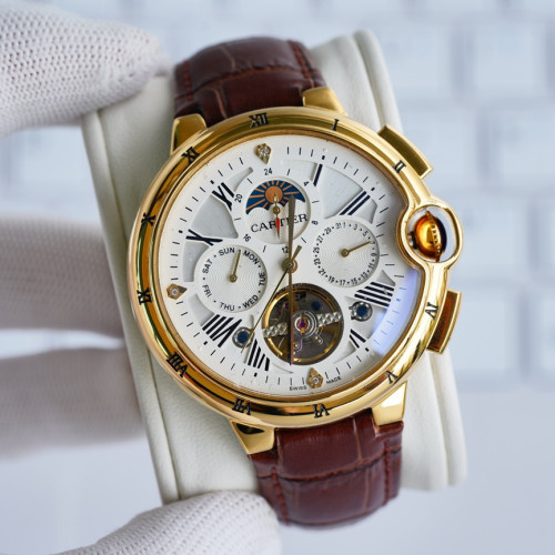 Cartier Mens Watch Luxury Brand Design Fashion Type with Original Box
