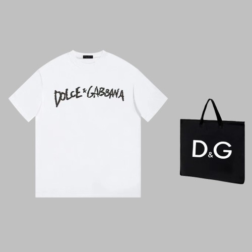 Dolce&Gabbana Luxury Brand Women Mens Short Sleeve T-Shirt   