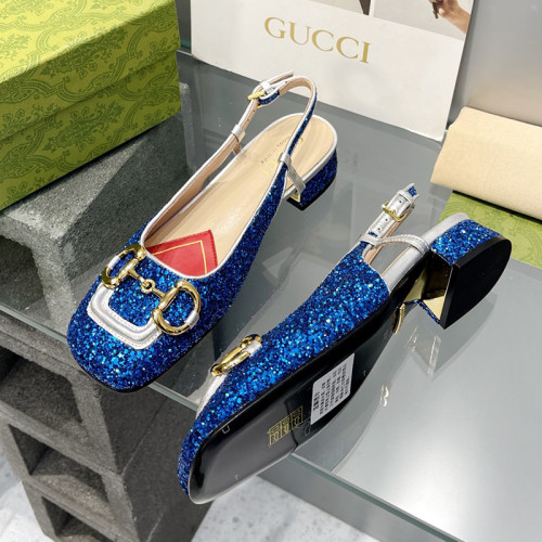Gucci Womens Shoes Pumps Luxury Brand Women's Low-Heel Pump With Horsebit In Leather 2.5cm Heel with Original Box 694855 BNC00 5815