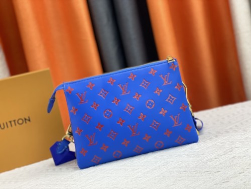 Louis Vuitton Womens Bags Messenger Shoulder Bags Luxury Brand COUSSIN PM M59277 with Original Box Monogram embossed lambskin