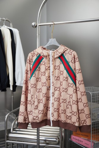 Gucci Men Womens Coat Zip Hoodie Luxury Brand Mens Jackets Top Quality   