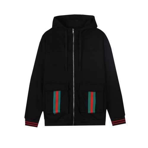 Gucci Womens Mens Zip Hoodie Coat Luxury Brand Mens Sweatshirt Winter Fashion   