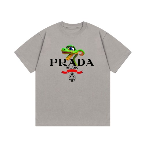 Prada Luxury Brand Men Womens Short Sleeve T-Shirt T shirts   