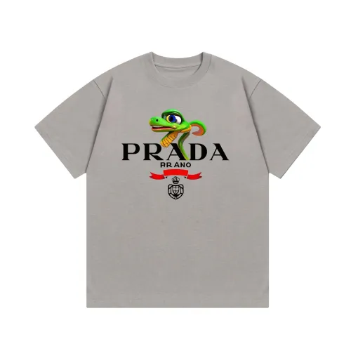 Prada Luxury Brand Men Womens Short Sleeve T-Shirt T shirts   