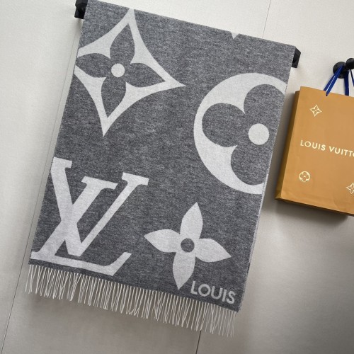 Louis Vuitton Scarves Men Womens Fashion Scarf with Original Box   
