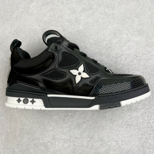 Louis Vuitton Mens Shoes Fashion Sneakers Design Luxury Brand LV TRAINER SNEAKER Mix of materials with Original Box 1AB9XJ  