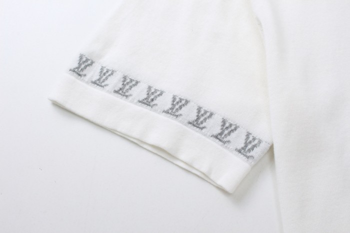 Louis Vuitton Luxury Brand Men Womens Short Sleeve T-Shirt Short-Sleeved Cotton Crewneck 1AFQSE   