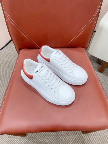 Prada Womens Shoes Sneakers Casual Luxury Brand Breathable Sneakers with Original Box Downtown leather sneakers 2EE364_3LKG_F098Z with Original Box Whatsapp 