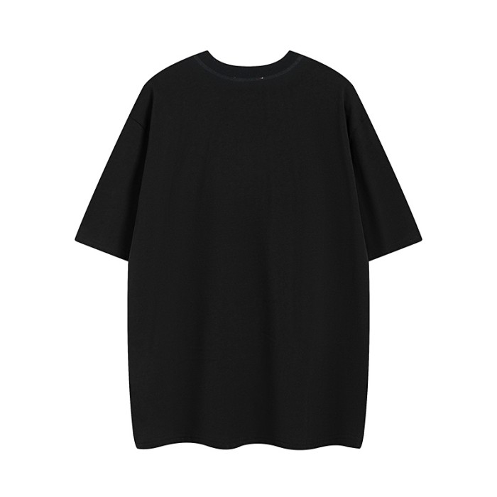 Gucci Luxury Brand Women Mens Short Sleeve T-Shirt COTTON JERSEY T-SHIRT BLACK GUCCI PRINT   